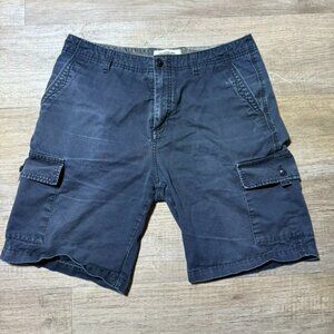Navy Blue Vintage Quiksilver Cargo Shorts 34" waist